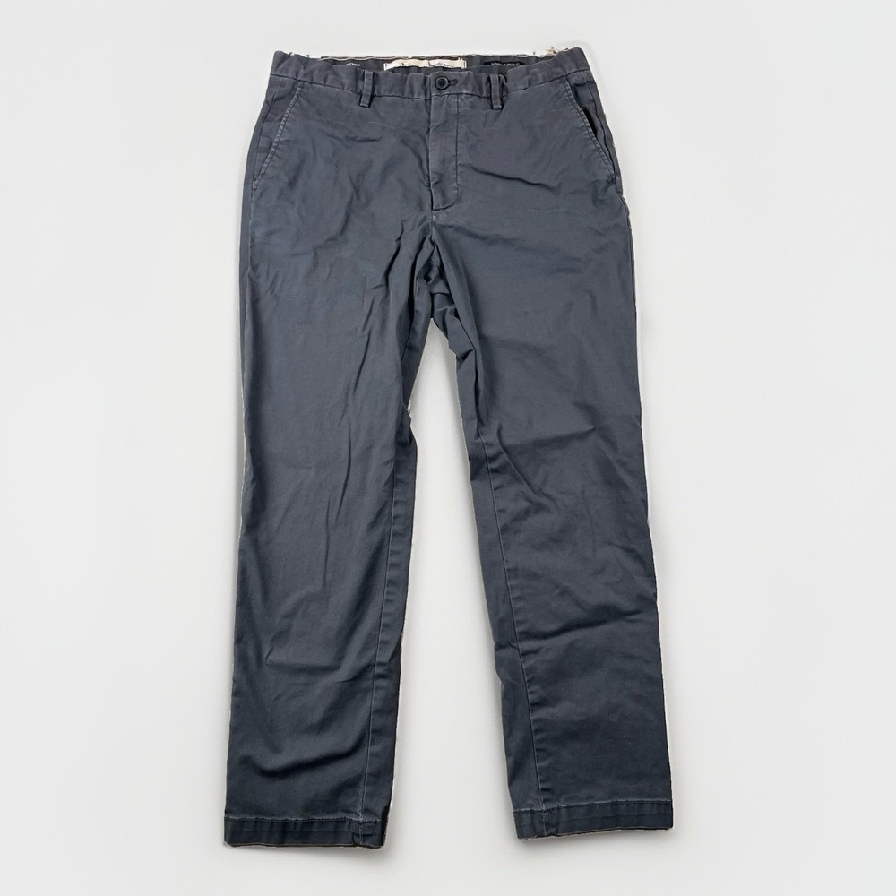 Banana Republic Pants Men's Size 34 x 30 Lived-In Chino Slim Fit Dark Gray